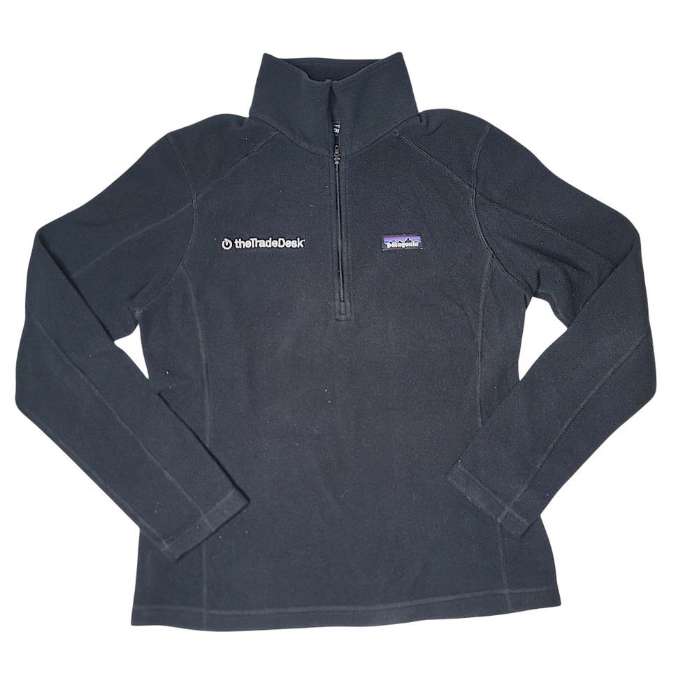 Patagonia 3/4 Zip Black Fleece Jacket Womens Medium